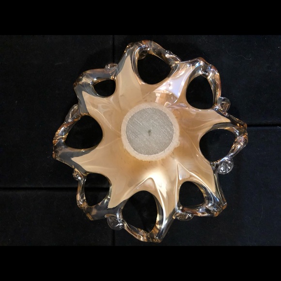 Murano Glass bowl or dish in an iridescent amber - Picture 4 of 10